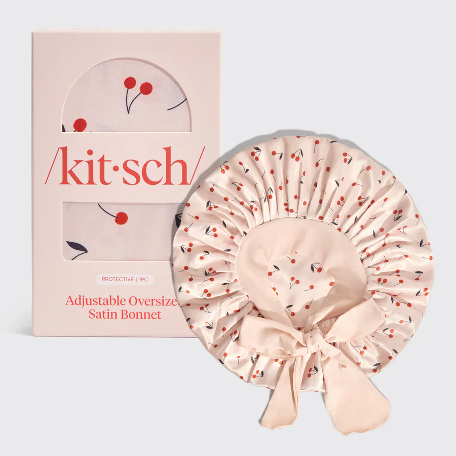 Kitsch Adjustable Oversized Satin Bonnet